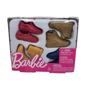 2/$15 NEW Barbie Doll Accessories 4 Pairs Of Shoes High Tops Sneakers Boots Ken